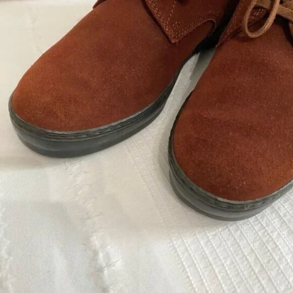 NWOT TOD'S RUST BROWN SUEDE LACE UP BOOTIES - 7,5 - Picture 4 of 5